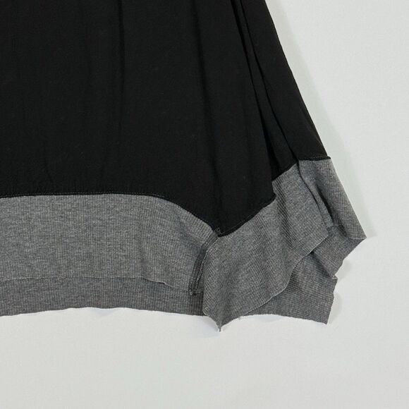 Umgee Womens Small Black Lace Raw Edge Whimsygoth Grunge A-Line Tank Top Shirt - Picture 3 of 7